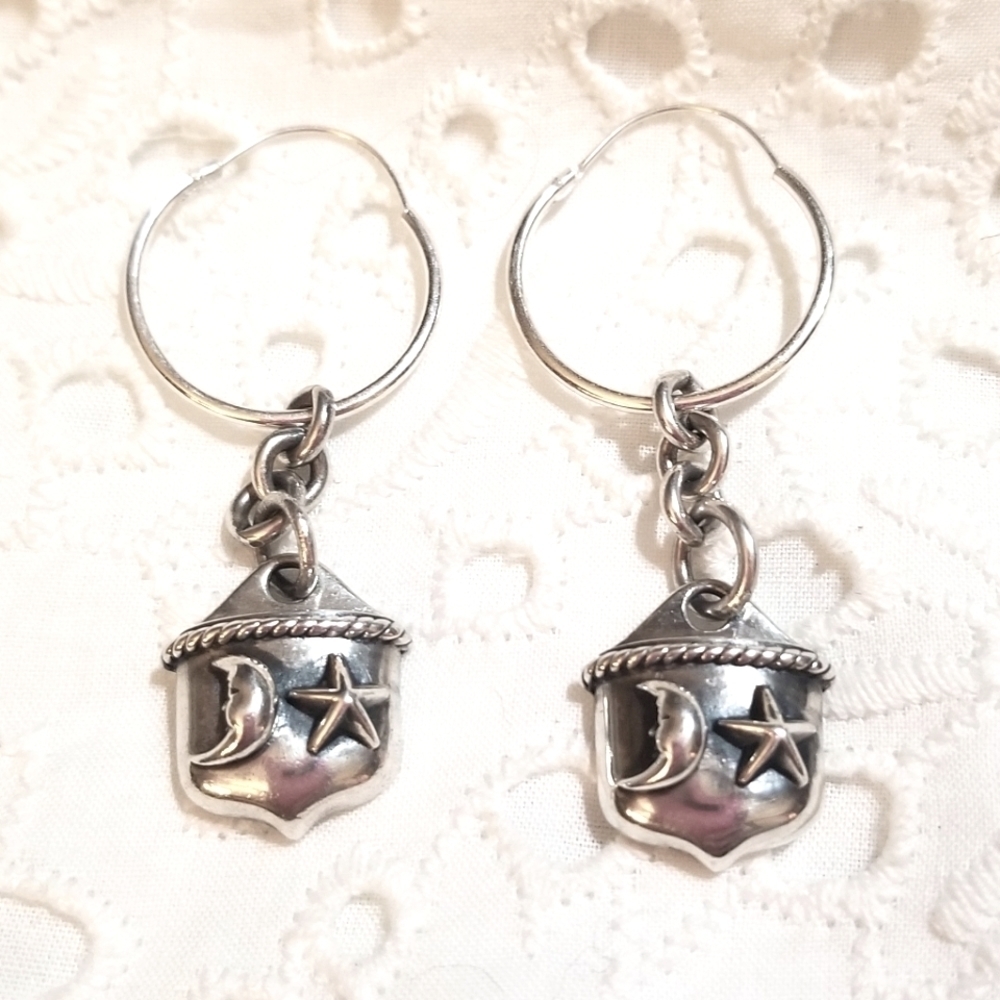 BARRY KIESELSTEIN-CORD Celestial Sterling Dangling Earrings NWOT - Picture 7 of 7